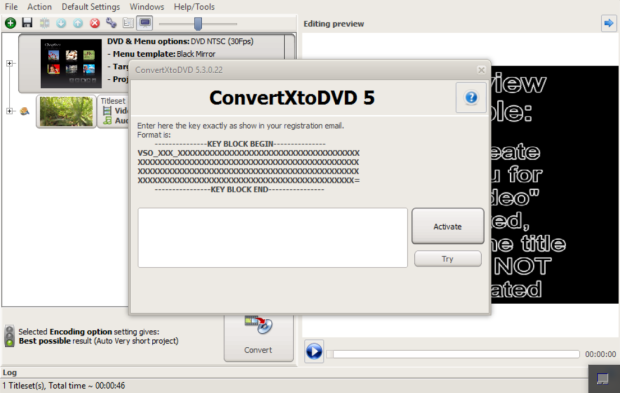 convertxtodvd 7.0 0.68 serial key